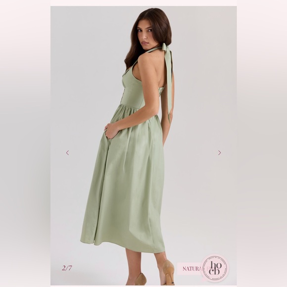 House of CB Sage Green Midi Dress - Picture 2 of 5